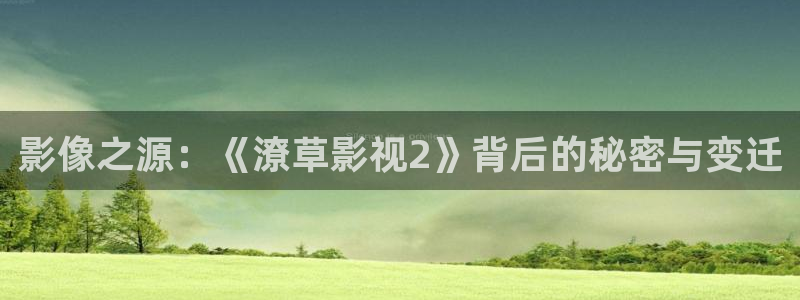 杨思敏潘金莲神马影院：影像之源：《潦草影视2》背后的秘密与变迁